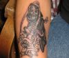 grim reaper arm tattoo pic