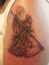 grim reaper pictures tattoo on arm