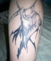 grim reaper tattoos on leg