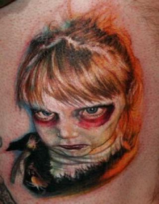 Holloween Vampire Tattoo