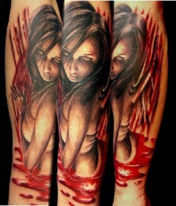 Vampire Girl Tattoo Pics