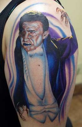 Vampire Tattoo On Arm