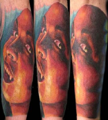 Vampire Tattoo On Forearm