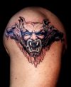 diablo vampire tattoo on arm