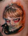 holloween vampire tattoo