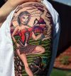 sexy girl vampire tattoo