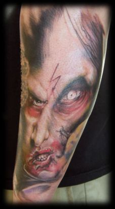 Zombie  Face Tattoos