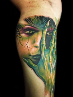 Zombie Leg Tattoos Design