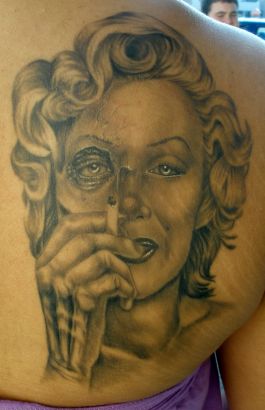 Zombie Back Tattoo Design