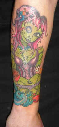 Zombie Full Sleeve Tattoo Design