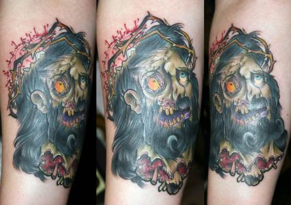 Zombie Tattoo Design On Arm