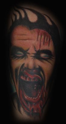 Zombie Face Tat 