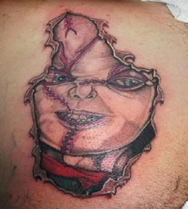 Zombie Tattoo On Back