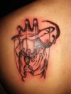 Zombie Hand tatoo design on back
