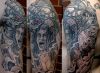 Zombie Shoulder Tattoo Designs
