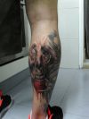 Zombie Tattoo on Calf