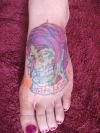 Zombie Ankle Tattoo Art