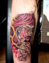 Zombie Tattoo On Right Leg
