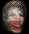 Zombie Face Tattoo Art