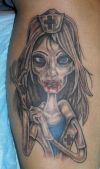 Zombie Tat On Leg