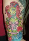 Zombie Tattoo Picture Art On Arm