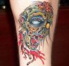 Zombie Tattoo On Leg