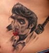 Zombie Tattoo on Lower Back