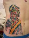 Rib Zombie Tattoo Design