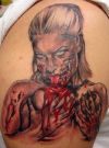 Zombie Tattoo Image on Bicep