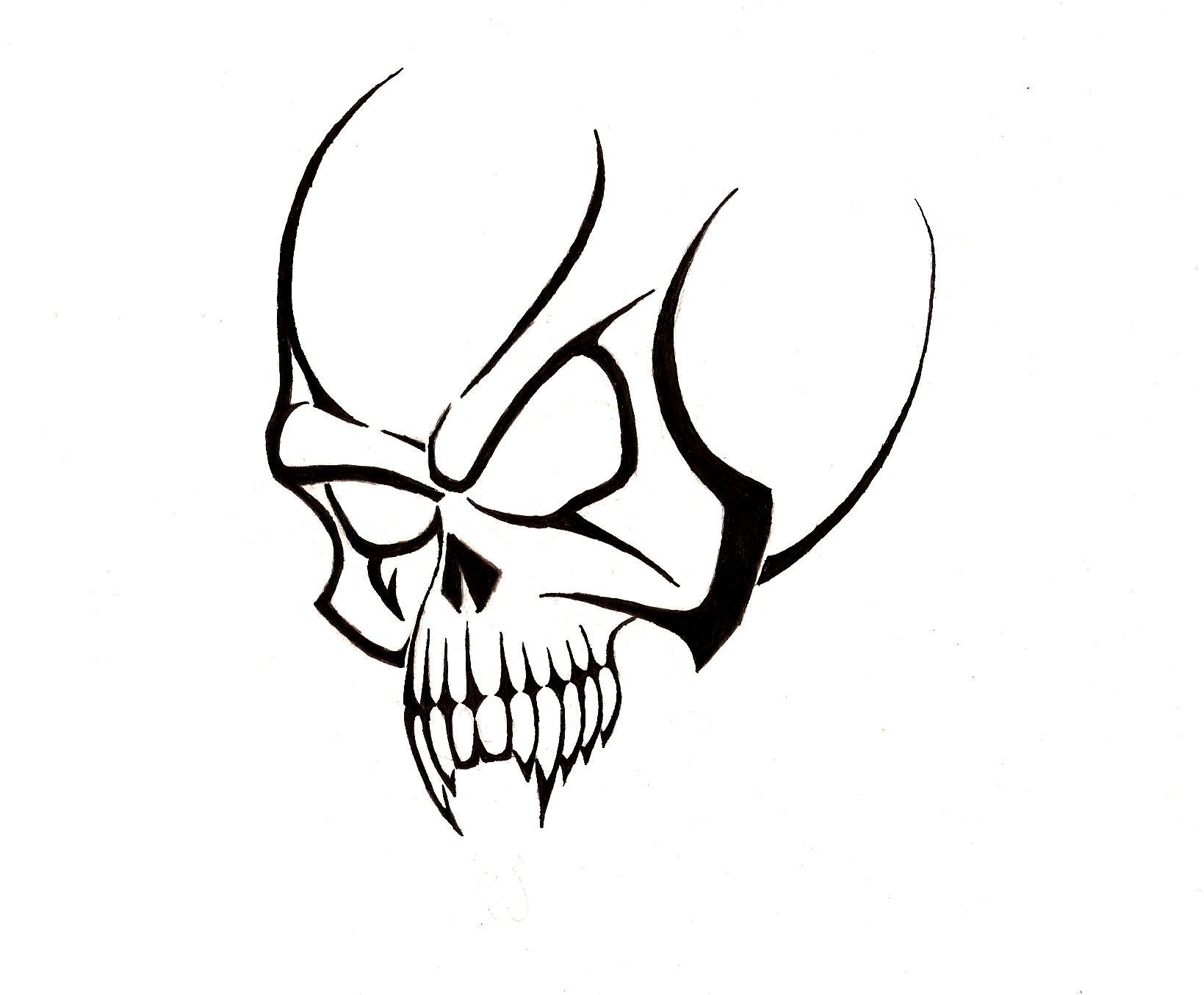 halloween tribal skull tattoo - Skull - Sticker | TeePublic