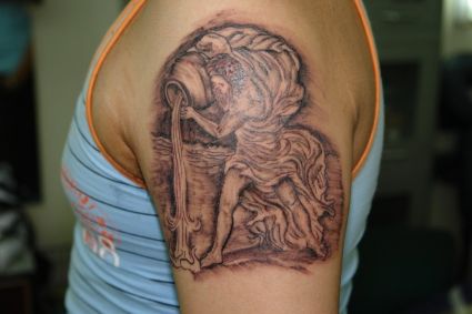 Aquarius Tattoo Pic On Arm