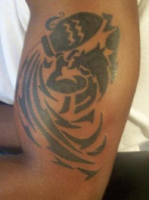 Aquarius Tattoos Pic On Arm