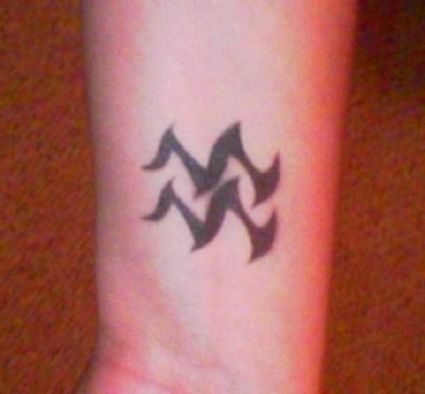 Zodiac Aquarius Image Tattoos