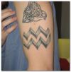 aquarius pics tattoo on arm