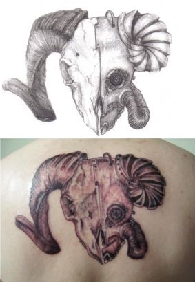 Aries Zodiac Tattoo