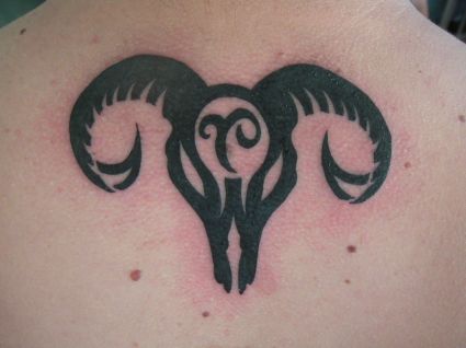 Aries Tattoo Pics On Back