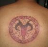 aries tattoo pic on back