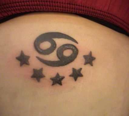 Cancer And Star Tattoo