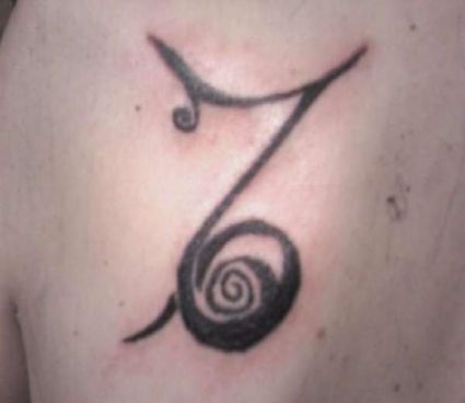 Capricorn Sign Pic Tattoo