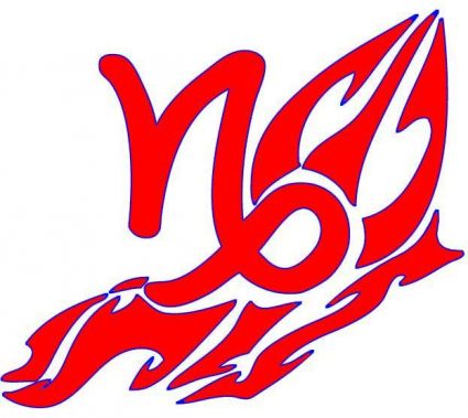 Capricorn Tribal Zodiac Sign Tattoo 