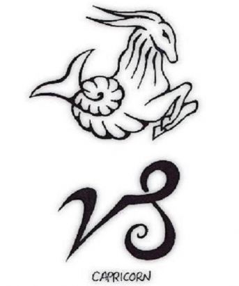 Capricorn Zodiac Sign Tattoo