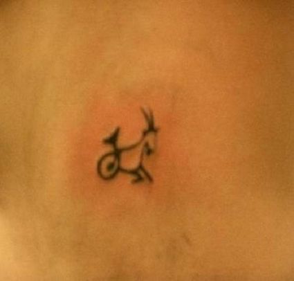 Small Zodiac Capricorn Tattoo