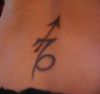 capricorn and sagittarius sign tattoo on back