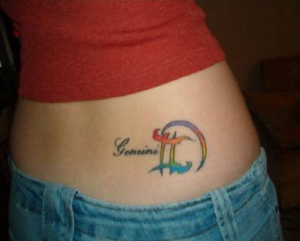 Gemini Pic Tattoo For Girl