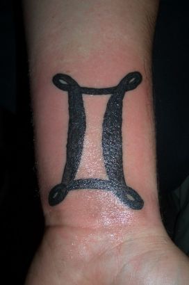 Gemini Tattoo Pic On Wrist