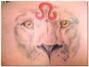 leo image tattoo