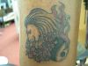 leo zodiac tattoo image