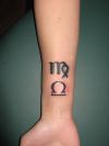 libra and virgo sign tattoo