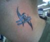 libra tattoo on neck