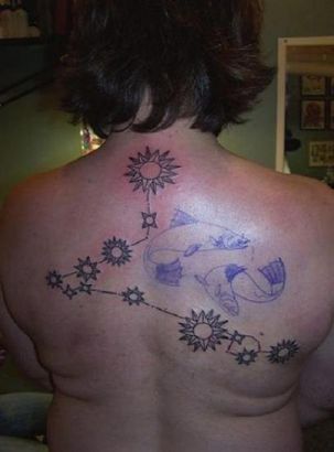 Pisces Tattoos Picture On Back